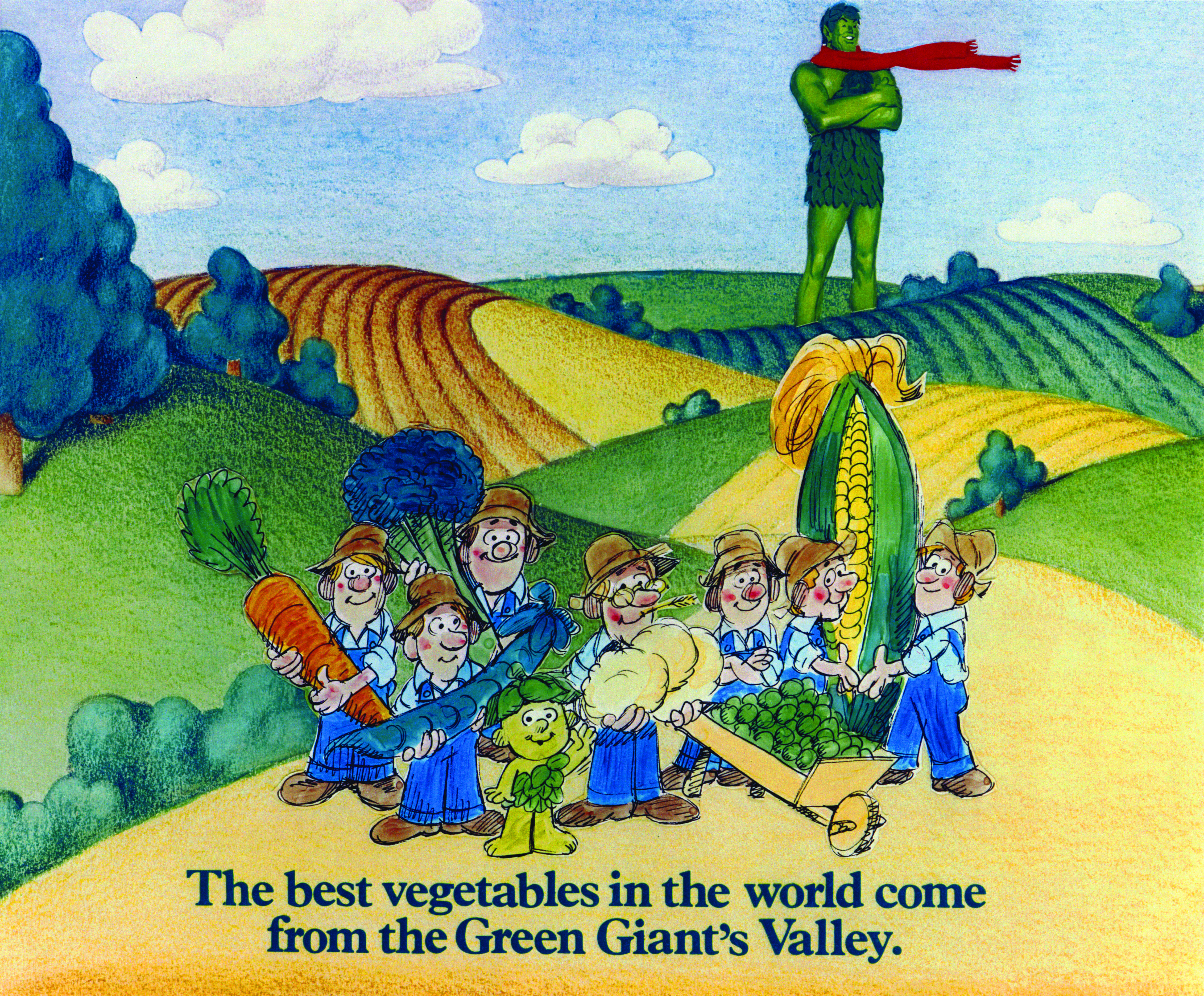 Green Giant vegetable ad from 1960