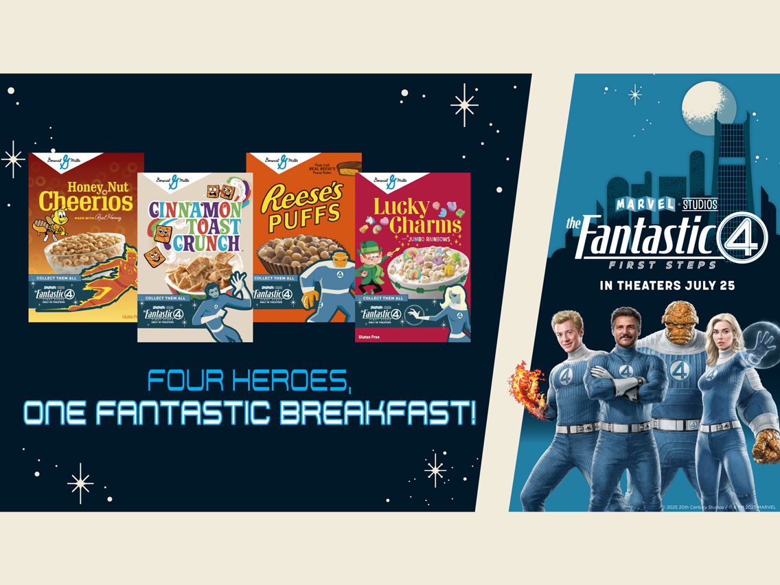 General Mills teams up with Marvel Studios’ “The Fantastic Four: First Steps” for new limited-edition collectible cereal boxes, now available nationwide